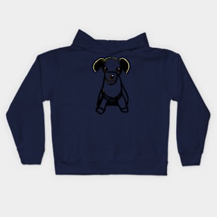 Puppy with Glittering Ears Kids Hoodie